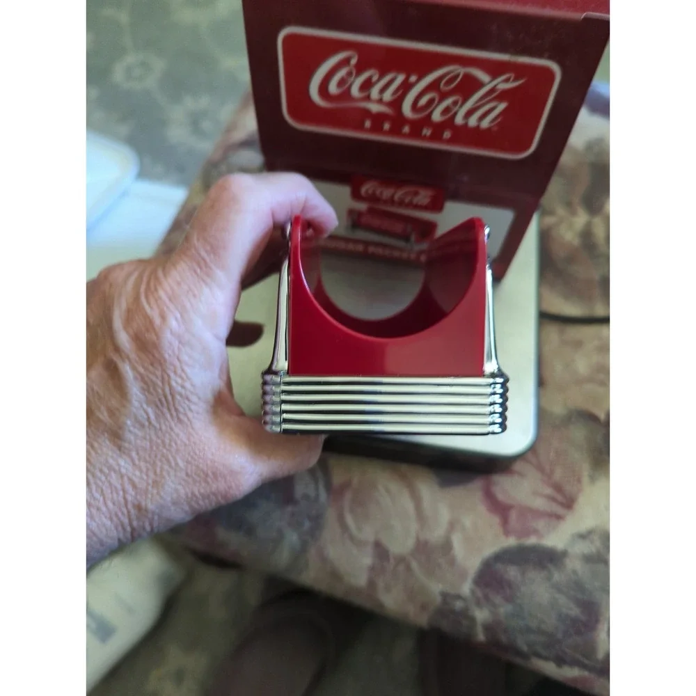 Coca Cola 1997 Nostalgic Red Fountain Service Sugar Packet Caddy Vintage